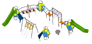 Children's Play Complex for Thematic Games 115-01.95.00