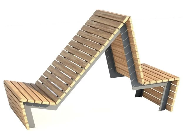 Metal Frame Bench for Offices and Public Spaces, Model 10110-5