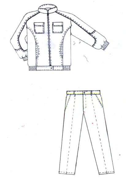 Women's Protective Suit (Jacket and Pants) for Industrial Use