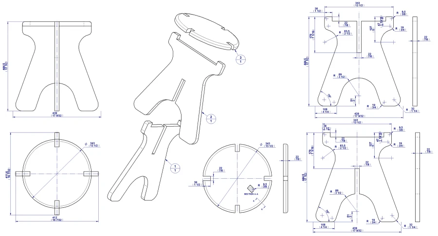 Round Banquette Chair (BA 3)