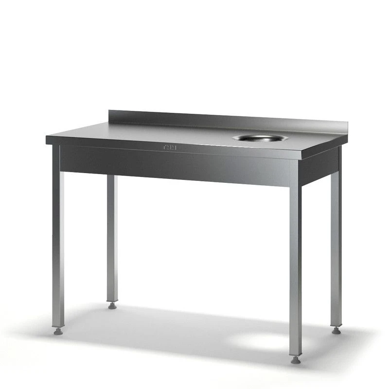 Waste Collection Table with Stainless Steel Edge SSP-2