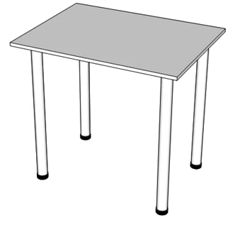 Dining Table with PVC Edging, Customizable