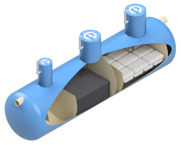 Compact Stormwater Treatment Plant PROTOK in a Single Housing