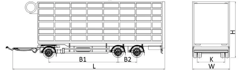MDO432 Livestock Trailer, Modification 878568, 9 Ton Capacity