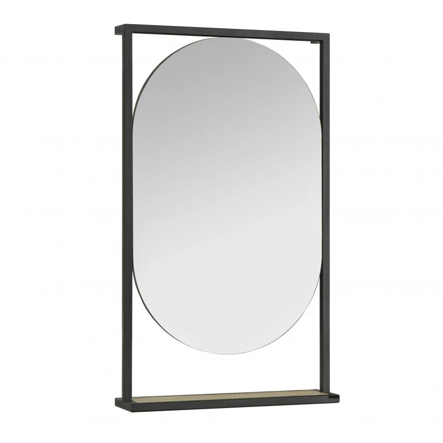 Aquaton Loft Fabrik 50 Oval Mirror with Country Oak Frame A242.5.02L.TDY.0