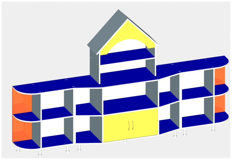 Golden Key Wall Unit Art. S.06.35