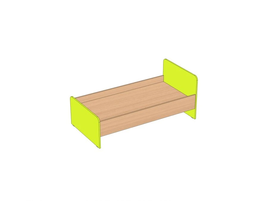 Children's Bed Made of Laminated Chipboard 1232*644*606 mm K-1