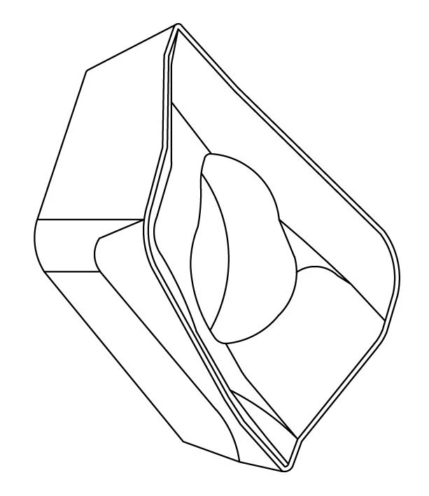 Universal Carbide Insert for Profile Machining KF06-0302R-T5 M20P
