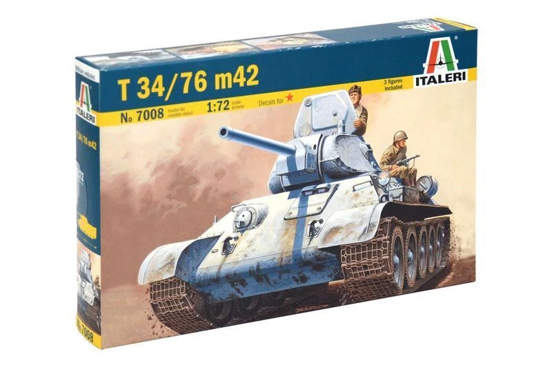 T-34/76 M42 Tank Model Kit - Easy Assembly