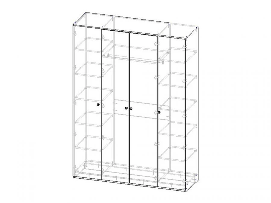 Wooden Swing Door Wardrobe - Custom Sizes Available
