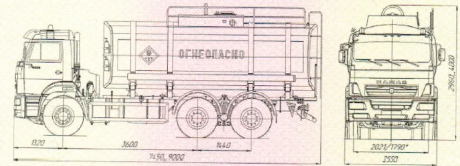 Автоцистерна УСТ 5453N5 и модификация 5453N5-01