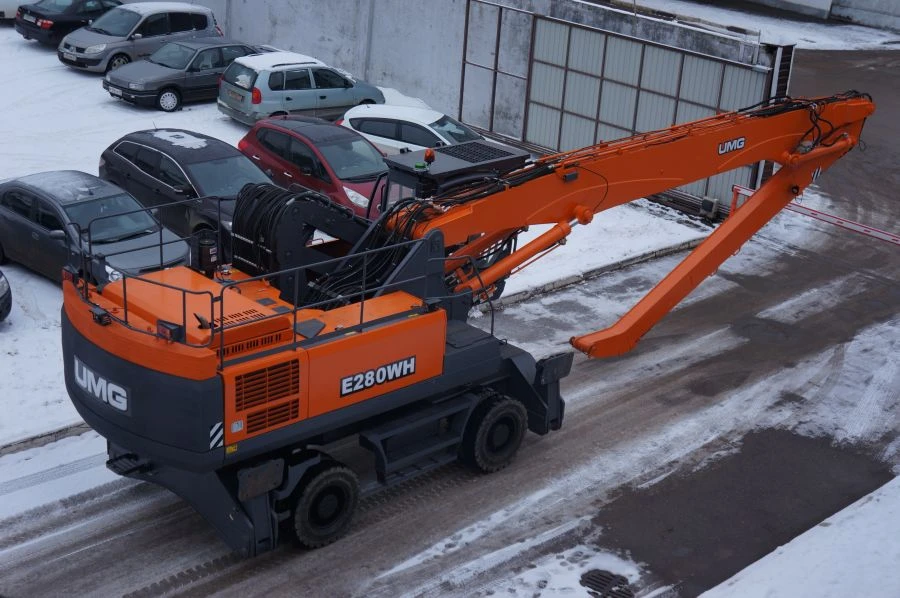 Wheeled Excavator E280WH with Grapple & Rotator