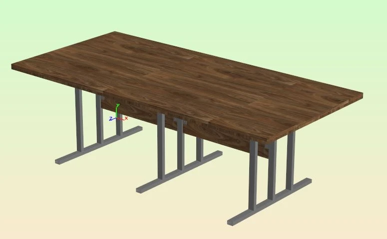 Conference Table for Meetings and Presentations - Model PGB.A.1004.08.00.00.000