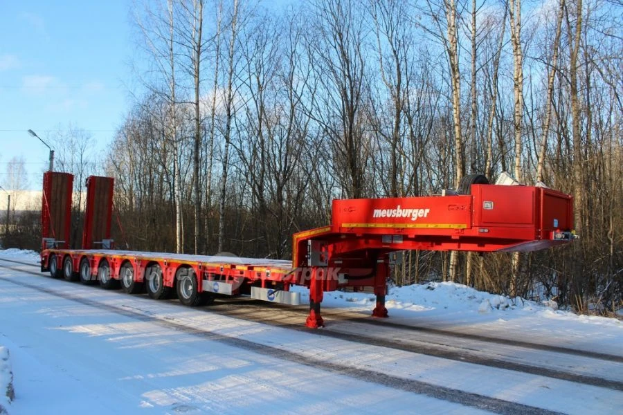 Low-Platform Semi-Trailer TP-7116 for Heavy Loads