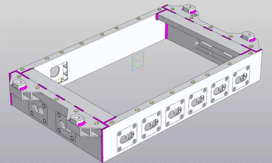 External Aluminum Battery Case RSBG.301211.007