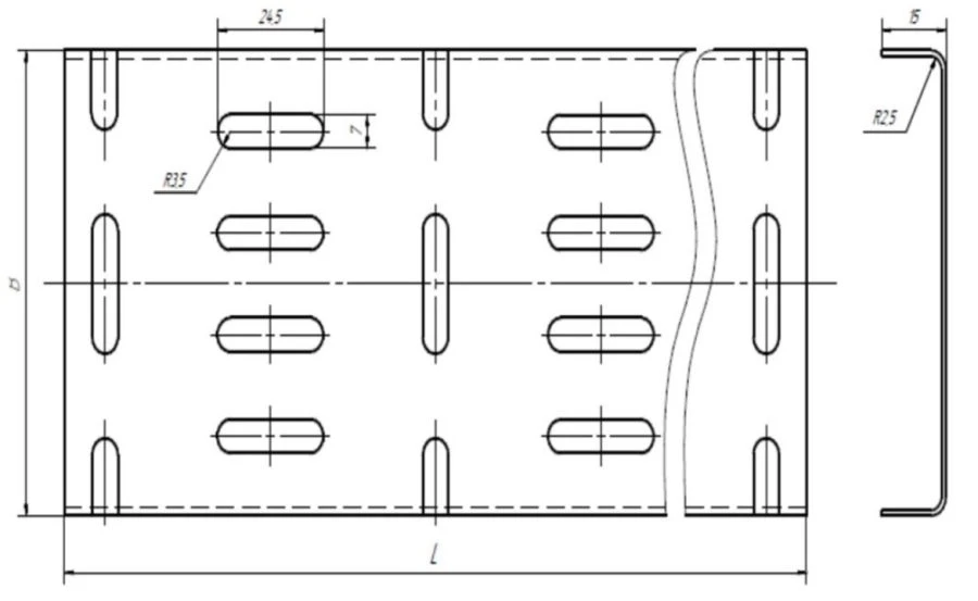 Cable Panel Type P for Cable Management and Protection