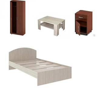 Wooden Bedroom Set, Art. 1770-1775