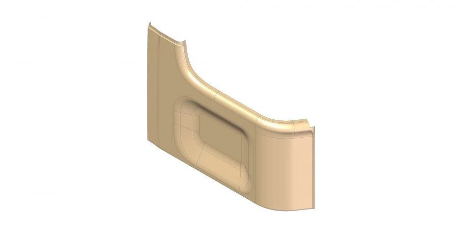 Front Lower Inner Partition Panel for LiAZ (Component 529222-7802223)