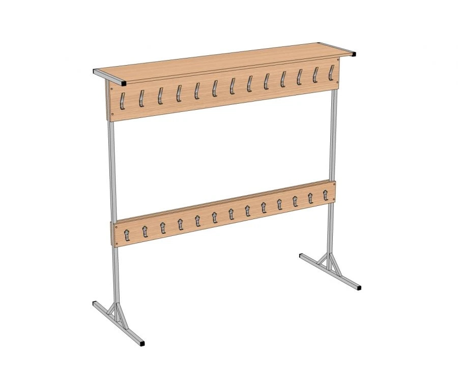 Two-Sided Floor Hanger with 26 Hooks, Model ВНп2-26