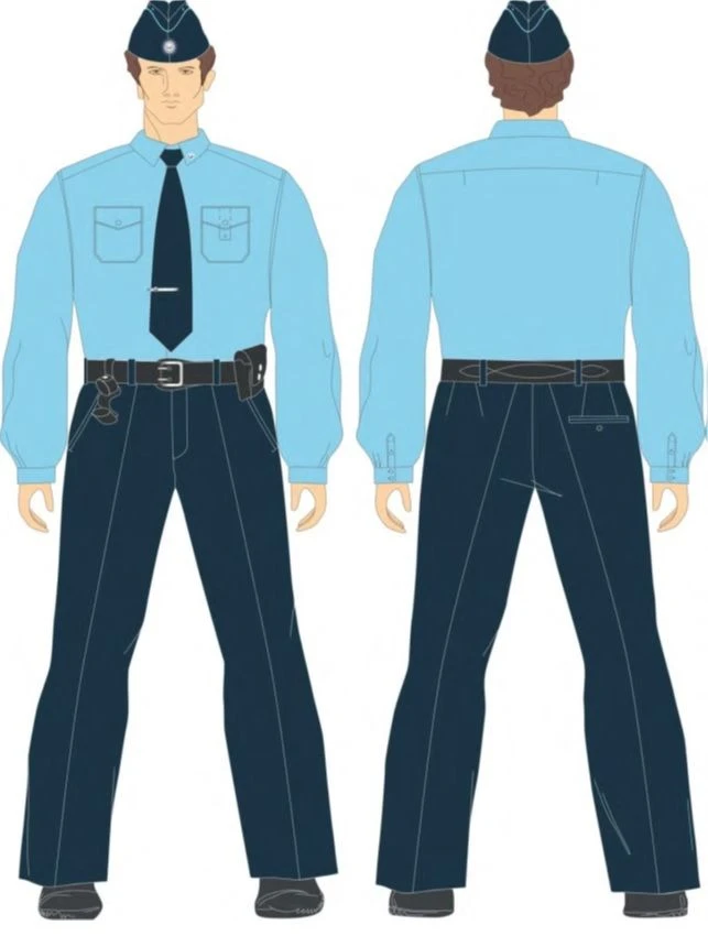 Men's Office Shirts for Security Staff of Transneft, Model S