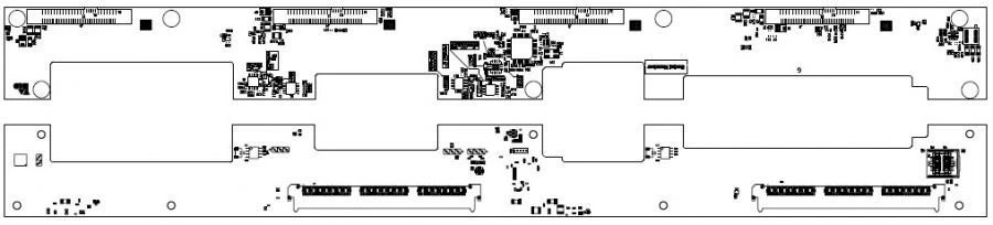 Front Integration Board for 4 LFF Disks YADR.V469555.029