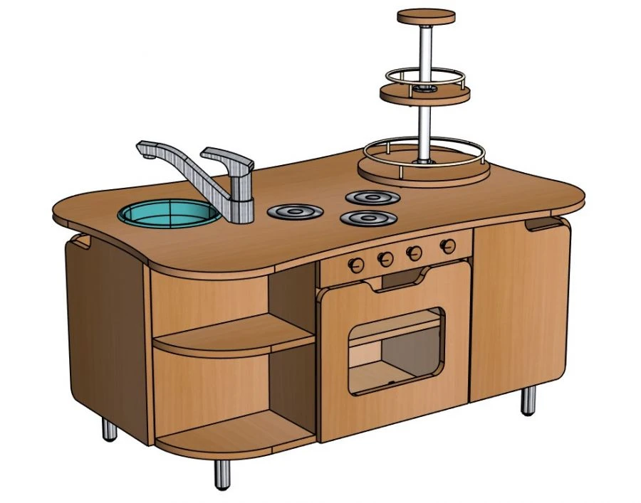 Educational Play Kitchen Set "Hostess" Model NIM28