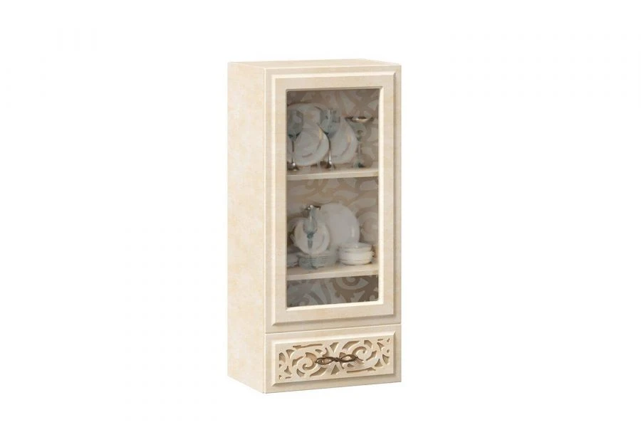 Alexandria LD.249290.000 High Glass Facade Door 450 (Lento Leather)