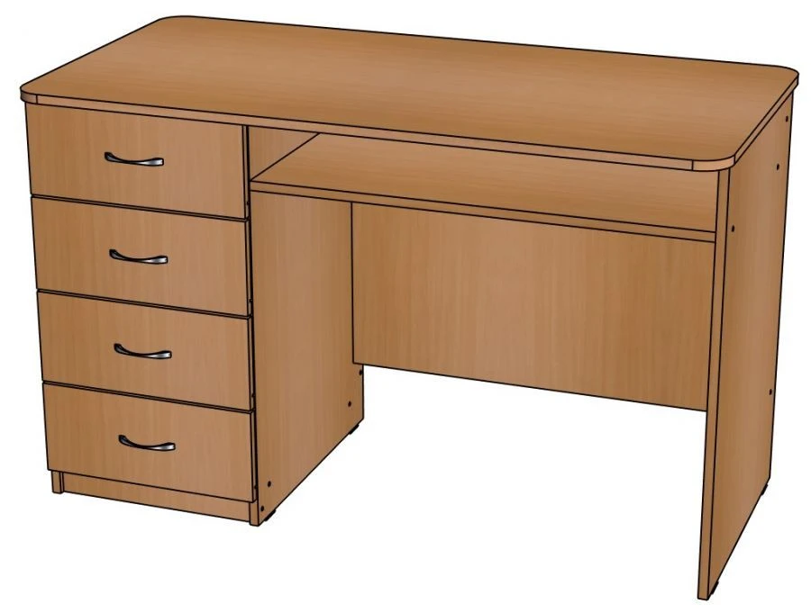 Document Work Table for Educators with Drawers S16