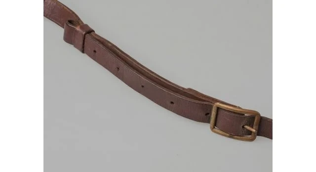 Shoulder Strap for Stechkin Pistol Holster, Dark Brown Leather