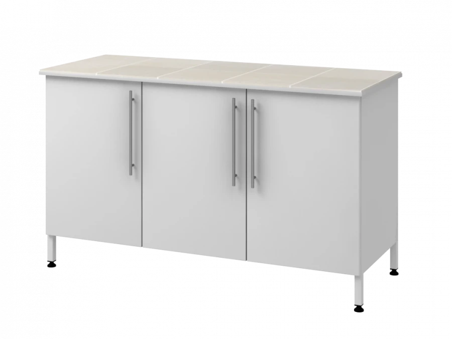 Wall-Mounted Table with Metal Support Column 1500 PTDKp