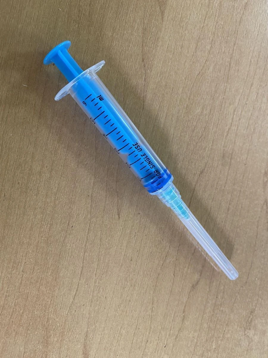 Sterile Single-Use Injection Syringe with Luer Lock Type 5A