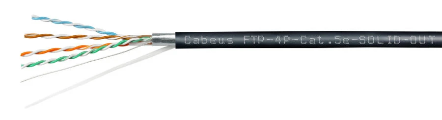 Symmetrical Communication Cable for Digital Transmission Systems Cabeus F/UTP, Category 5e, Outdoor