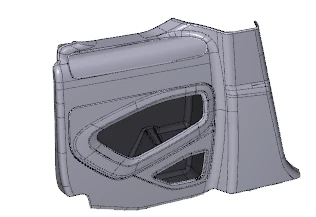 Car Interior Rear Trim Panel GARNITURE AV COTE AR G ASS/ 96822112ZD