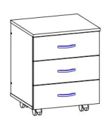 Mobile Cabinet with Drawers - Tumba Podkatnaya