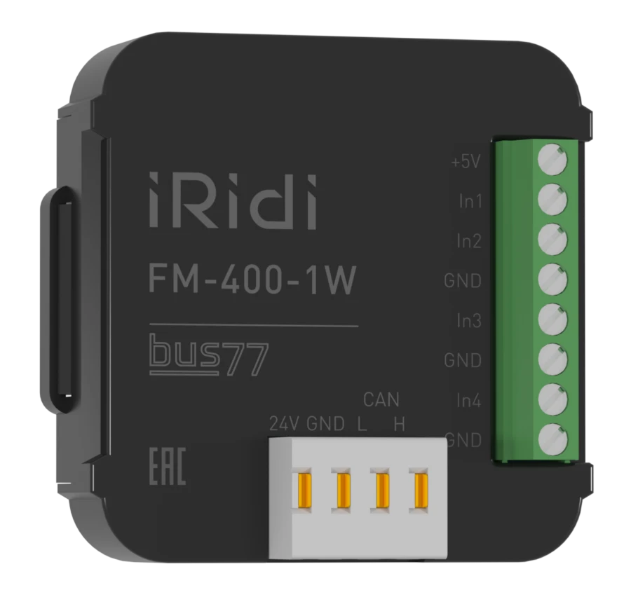 Compact I/O Module with 4 Inputs and 2 Relays (5A, 230V) - FM-402-1W/LFM-402-1W