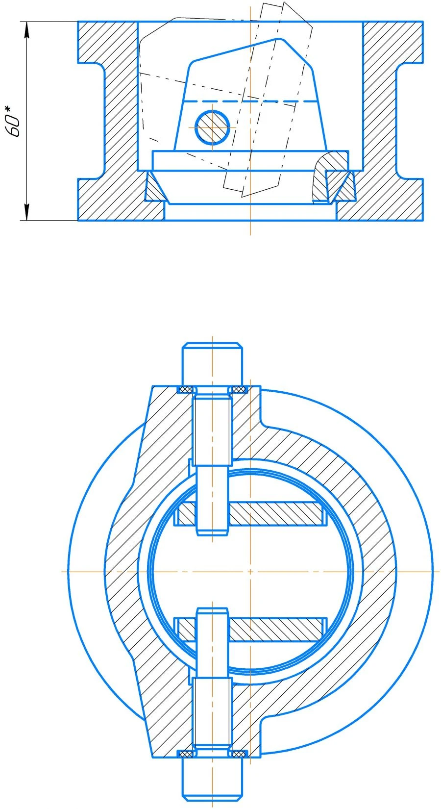 Non-Shock Reverse Valve DN 50 - Model 19ч01бр