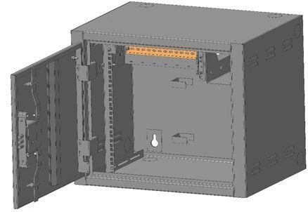 Wall-Mounted Reinforced Distribution Cabinet SHRN-9U-450-13