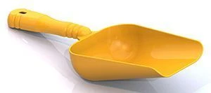 Yellow Scoop for Digging and Building Sandcastles