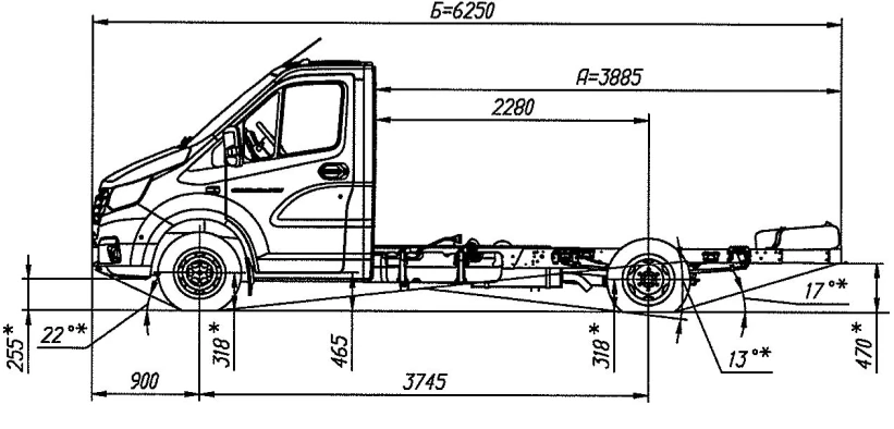 GAZelle NN Chassis A21R35 Dual-Fuel Engine (Gasoline/LPG)