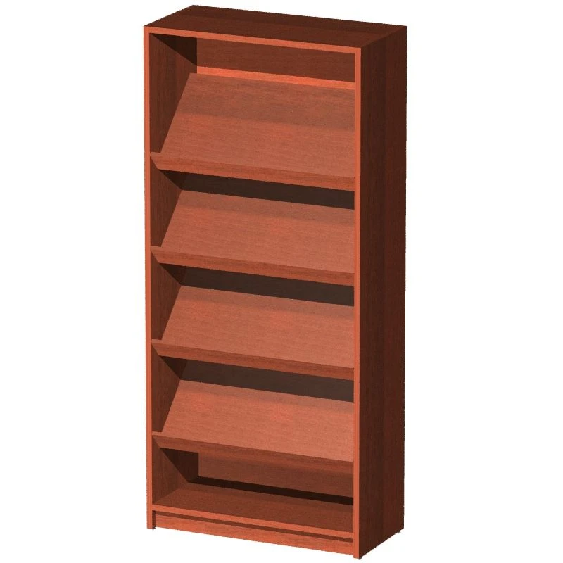 Open Showcase with Slanted Shelves