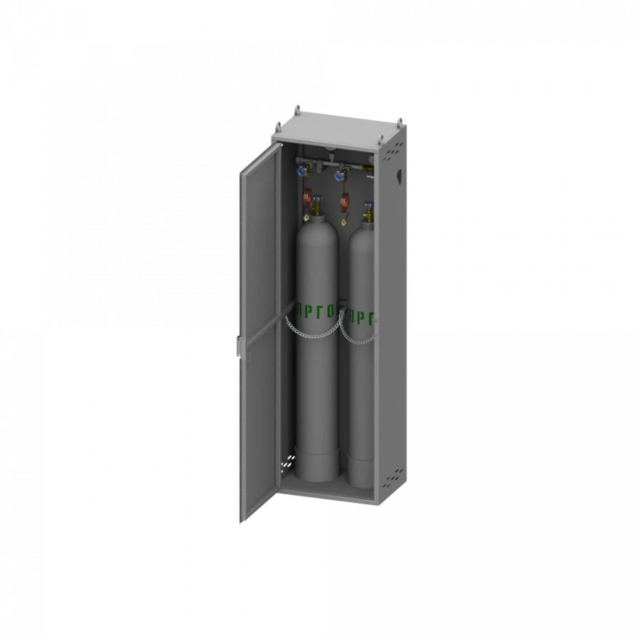 High-Pressure Argon Discharge Ramp for Two Cylinders RRAr-2-Sh