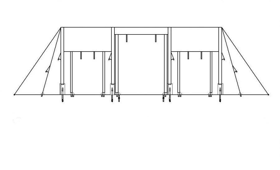 Multi-Person Tent with Waterproof Coating - Seliger 4-01 SP