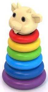 Rainbow Stacking Toy "Sheep" - Educational Play for Kids