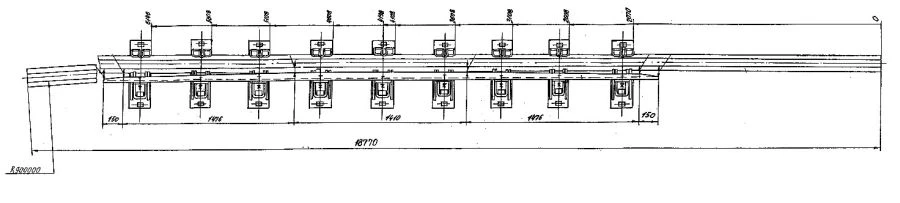 Cross Tie Rail with Counter Rail Type R65 Mark 1/11 (Project 2901.04.000/-01/-02/-03)