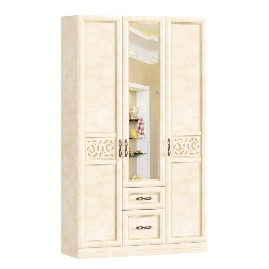 Alexandria LD.510130.000 Combination Cabinet (Lento/Rustic Leather)