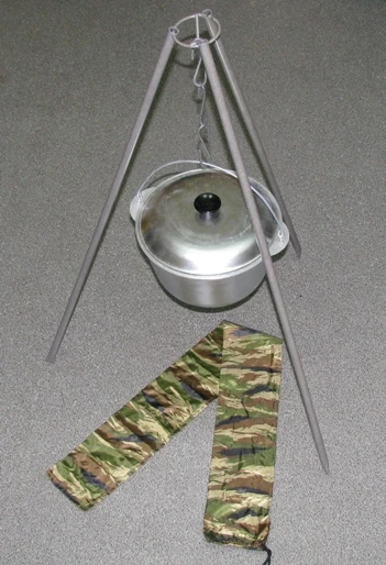 Camping Set for Outdoor Cooking with Tripod and Kettle