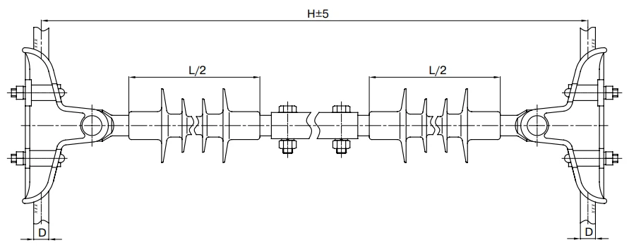 Insulating Phase Spacer RMI 25/20-540-P1-2