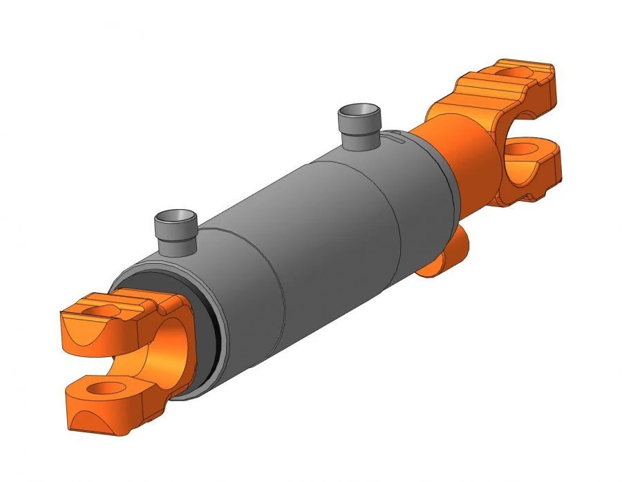 Hydraulic Cylinder EDCG 80.40.200V-01 for Pushing and Pulling