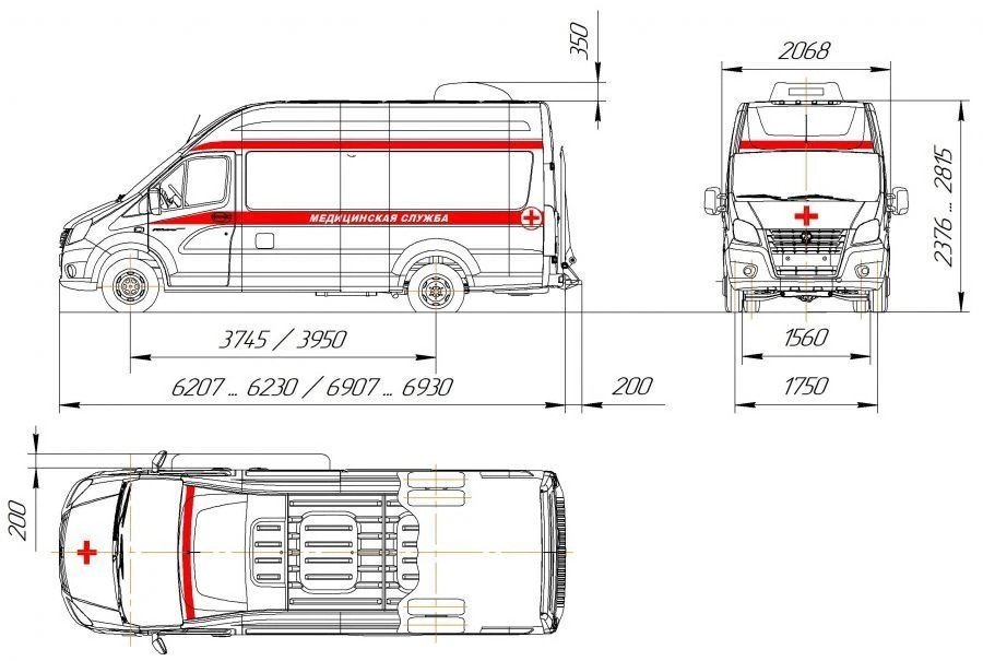 Medical Complex on Vehicle Chassis Type 47192 Modification 27194Z