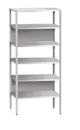 5-Shelf Storage Rack with Aluminum Frame KSS-0-07E